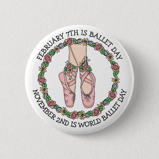 Tance Holiday | Ballet Day Button (Vorderseite)