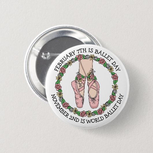 Tance Holiday | Ballet Day Button (Vorne & Hinten)