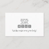 Tance Instructor Ballroom Business Card Visitenkarte (Rückseite)