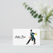 Tance Instructor Ballroom Business Card Visitenkarte (Stehend Vorderseite)
