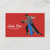 Tance Instructor Latin Business Card Visitenkarte (Vorderseite)