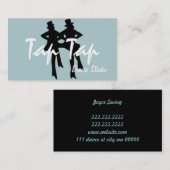 Tance Instructor Studio Lessons Business Card Visitenkarte (Vorne/Hinten)