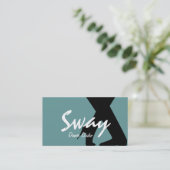 Tance Instructor Studio Lessons Business Card Visitenkarte (Stehend Vorderseite)