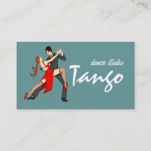 Tance Instructor Studio Lessons Business Card Visitenkarte