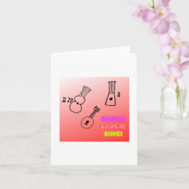 Tance Laugh Sing Ukuleles Blank Karte