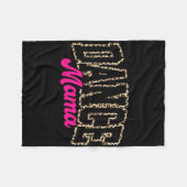Tance Mama Leopard Tanz Mama Mama Leben Fleecedecke (Vorderseite (Horizontal))
