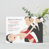 Tance Moves Party Einladungen (Stehend Vorderseite)