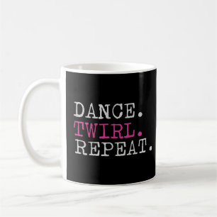 Tance Twirl Wiederholung Baton Twirler Gymnastik Kaffeetasse