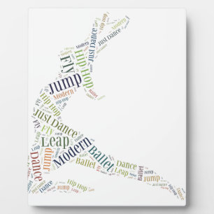 Tance Word Cloud Fotoplatte
