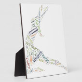 Tance Word Cloud Fotoplatte (Seite)