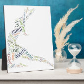 Tance Word Cloud Fotoplatte (Seite)