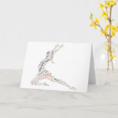 Tance Word Cloud Karte (Gelbe Blume)