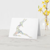 Tance Word Cloud Karte (Gelbe Blume)