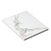 Tance Word Cloud Notizblock (angewinkelt)