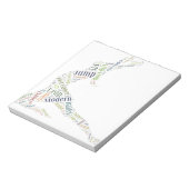 Tance Word Cloud Notizblock (Rotiert)