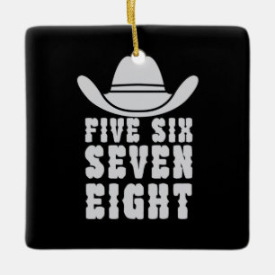 Tanceline Five Sechs sieben acht Keramikornament