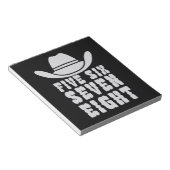 Tanceline Five Sechs sieben acht Notizblock (angewinkelt)