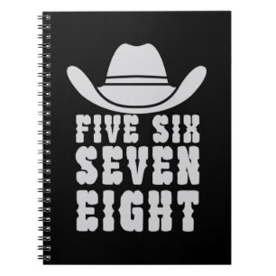 Tanceline Five Sechs sieben acht Notizblock