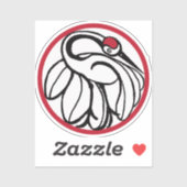 Tancho Japanese Crane Aufkleber (Blatt)