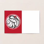 Tancho Japanese Crane Folienkarte (Innenseite)
