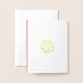 Tancho Japanese Crane Folienkarte (Rückseite mit Umschlag)