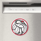 Tancho Japanese Crane Magnet (In Situ (Geschirrspüler))