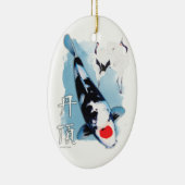 Tancho koi keramik ornament (Rechts)