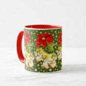 Tancing Baby Angels Weihnachtsfeiertage Tasse (Vorderseite Links)