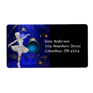 Tancing Ballerina 2 Weihnachtsadressen Labels