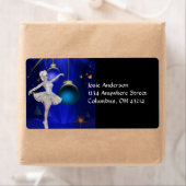 Tancing Ballerina 2b Weihnachtsadressen Labels (Insitu)