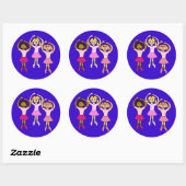 Tancing Ballerina Stickers (Blatt)