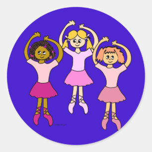 Tancing Ballerina Stickers
