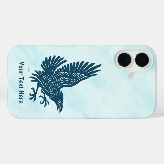 Tancing Blue Raven Case-Mate iPhone Hülle (Rückseite (Horizontal))