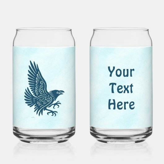 Tancing Blue Raven Dosenglas (Vorderseite)