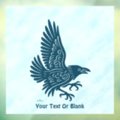 Tancing Blue Raven Fensteraufkleber (Blatt 3)