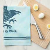 Tancing Blue Raven Geschirrtuch (Viertel Falte)