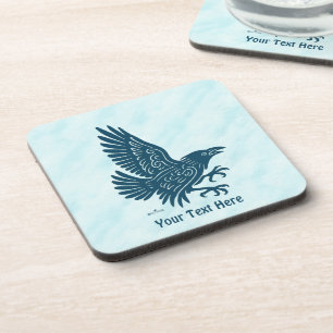 Tancing Blue Raven Getränkeuntersetzer