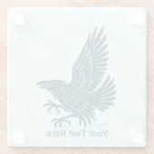 Tancing Blue Raven Glasuntersetzer (Rückseite)
