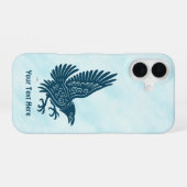 Tancing Blue Raven iPhone 16 Hülle (Rückseite (Horizontal))