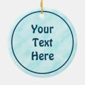 Tancing Blue Raven Keramik Ornament (Hinten)