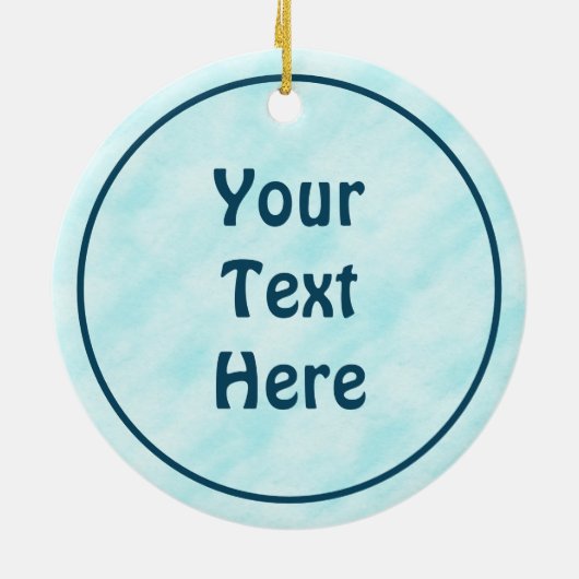 Tancing Blue Raven Keramik Ornament (Hinten)