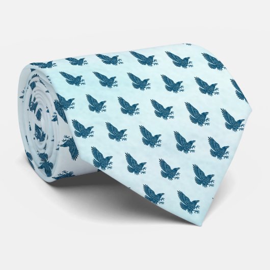 Tancing Blue Raven Krawatte (Gerollt)