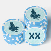 Tancing Blue Raven Pokerchips (Stapel)