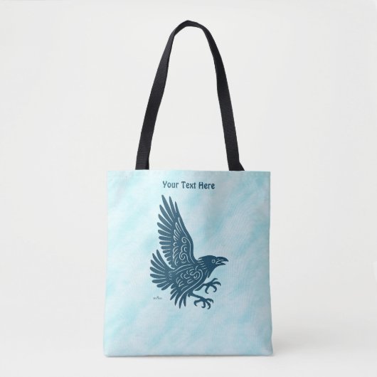 Tancing Blue Raven Tasche (Vorderseite)
