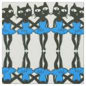 Tancing Cats Fabric Stoff (Nahaufnahme)