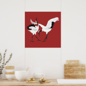 Tancing Cranes Poster (Küche)