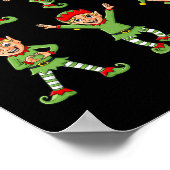 Tancing Elf Weihnachts Tanz Challenge Boys Girls K Poster (Ecke)