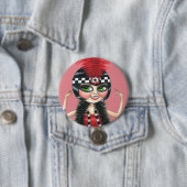 Tancing Flapper Girl Roaring 20 Button (Beispiel)
