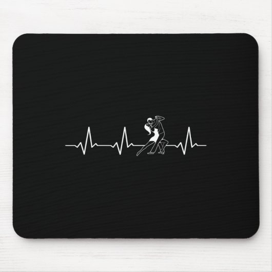 Tancing Heartbeat Rumba Salsa Cha Jive Bachata Mousepad (Vorne)