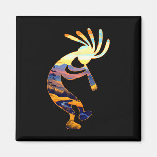 Tancing Kokopelli Southwestern Usa Symbol Magnet
